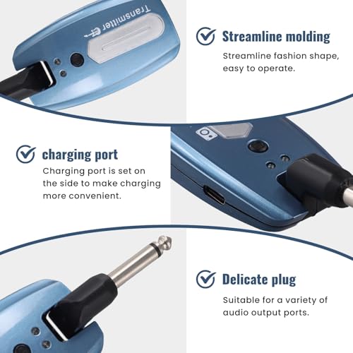 Sistema inalámbrico para guitarra USB recargable Transmisor y receptor inalámbricos para guitarra eléctrica, Sistema inalámbrico para guitarra, B miniatura 5