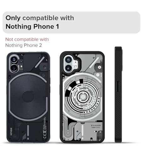 Image of KAPAVER Cyber-i Edition Back Cover Case for Nothing Phone 1 - Black [CyBer-01]