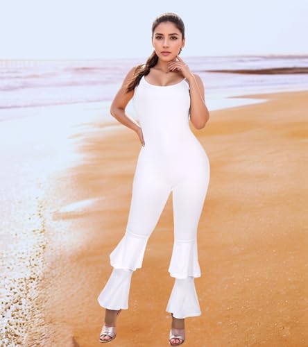 Image of Jigfar Women Sexy Elegant Bodycon Jumpsuit Going Out Romper Birthday Party Club Night Outfits
