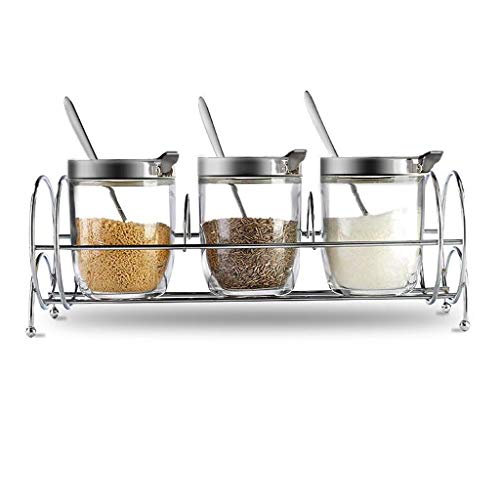 Preisvergleich Produktbild && WKK Shelf Haushaltsgewürzkasten Stellte Küchezubehörgewürzglasglasgewürzg... EIN A