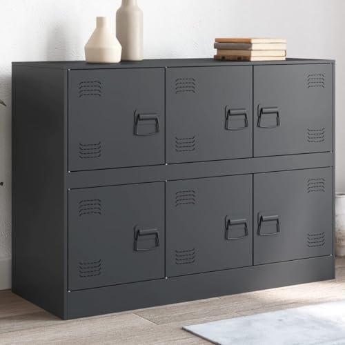 Générique Buffet Anthracite 99x39x73 cm Acier,Meubles,Armoires & Meubles de Rangement,Buffets & bahuts,Anthracite,23.78 KG,841795