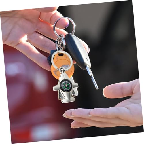 Brújulas portátiles para camping 4 piezas mini llavero miniatura 6