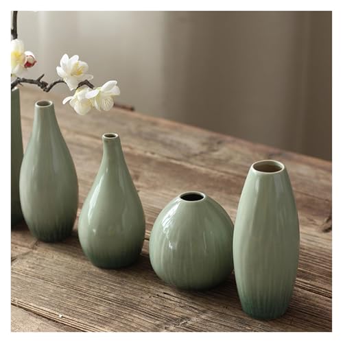 Jarrones de flores de cerámica decoración sencilla hogar jarrón pequeño mini 9cm 6