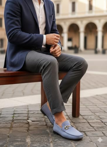 Image of BUZZBASK Men?s Synthetic Leather Loafers | Premium Soft Comfort Driving Shoes | Lightweight Casual Slip-On Moccasins for Office, Party, Anti-Skid Sole Stylish Formal Shoes