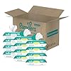 Pampers Sensitive Baby Wipes, Water Based, Hypoallergenic and Unscented, 8 Flip-Top Packs, 4 Refill Packs (1008 Wipes Total)