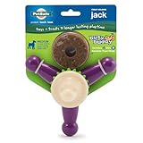 PetSafe Busy Buddy Jack - Keeps Dog Busy - Includes Treats Refill - Treat Holding Dog Toy - Helps Clean Teeth - Durable Rubber - Strong Chewers - Dishwasher Safe - Medium - Purple