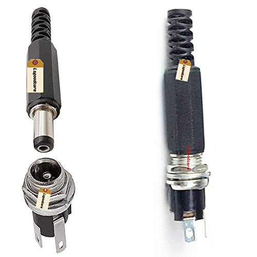Adaptador conector jack DC 5.5MM x 2.5MM pack 60 Piezas miniatura 6