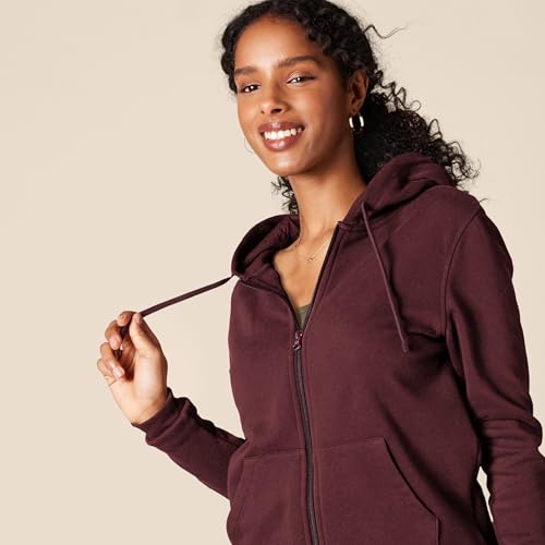 Image of Amazon Essentials Women's Midweight Fleece Full-Zip Hoodie with Drawstring (Available in Plus Size)