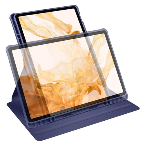 Étui Galaxy Tab S8+ 5G anti rayures et support rotatif