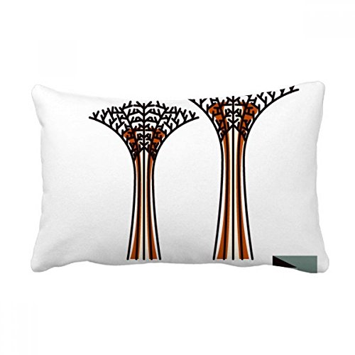 Coussin Singapour rectangulaire multicolore 40x60 oreiller lombaire canapé salon décor