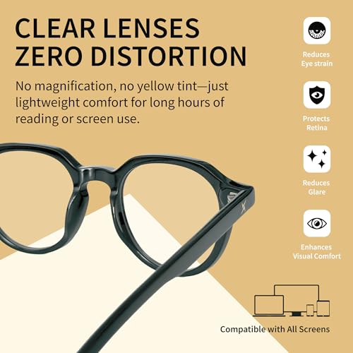Image of Xenvue Blue Light Blocking Glasses for Men - Premium + Stylish Computer and Screen Eyewear, Reduce Eye Strain