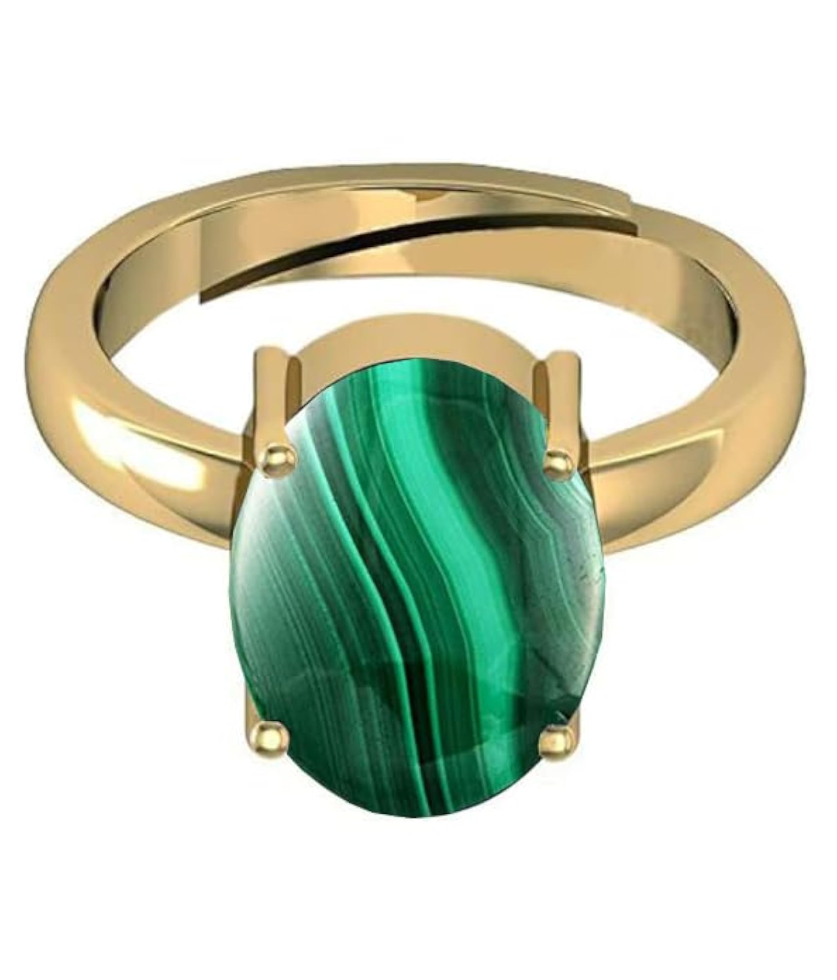 5.25 Ratti Natural Malachite Gemstone Ring