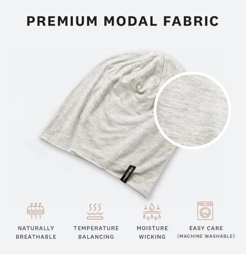 Image of Summer T-Shirt Beanie for Men & Women - Soft Modal - Slouchy Style