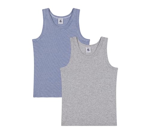 Petit Bateau Children's Stripy Cotton Tank Tops - 2-Pack Sizes 2-14