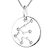 YL Silber Wassermann Halskette-925 Sterling Silber CZ Horoskop Sternzeichen 12 Konstellation Anhänger Halskette für Frauen und Mädchen