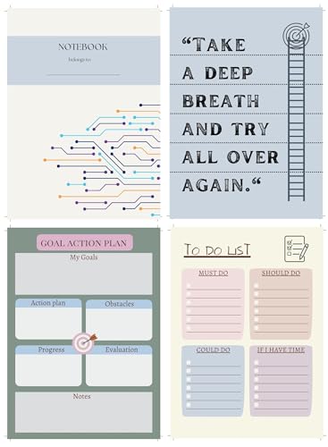 Image of KAANUKA A5 Notebook, 172 Pages, 80 GSM, Ruled, Themed Journals, Notebook For Home, Office, Personal Diary With Trackers, Best For Gifting