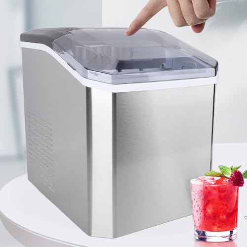Máquina Fabricadora de Hielo Portátil con Tapa Transparente miniatura 7