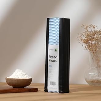 TWF Bread Flour T55 (1kg) - Premium Unbleached All Purpose Flour for Breads, Buns & Pizzas | Ideal for Home Baking | Maida Alternative | Bake Perfect Breads Everytime