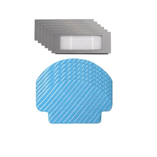 YIKRAOS Compatible avec Ecovacs Debot OZMO 600 601 605 Pièces de Rechange Rouleau Principal Brosse rotative latérale Couvercle Roue Filtre Hepa Chiffon de vadrouille Kit de boîte à poussière(Set 3)