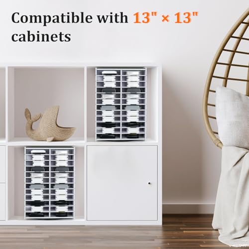 Image of SANFURNEY 48 Slots Ink Pad Spinning Holder Stamp Pad Storage Rack Craft Supply Organizer