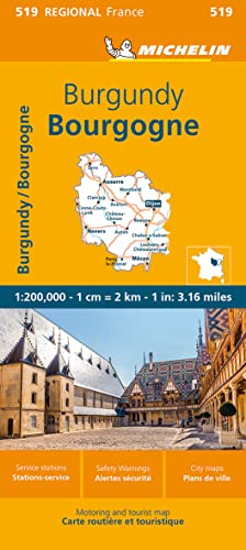 France: Burgundy Map 519 (Michelin Maps, 519)