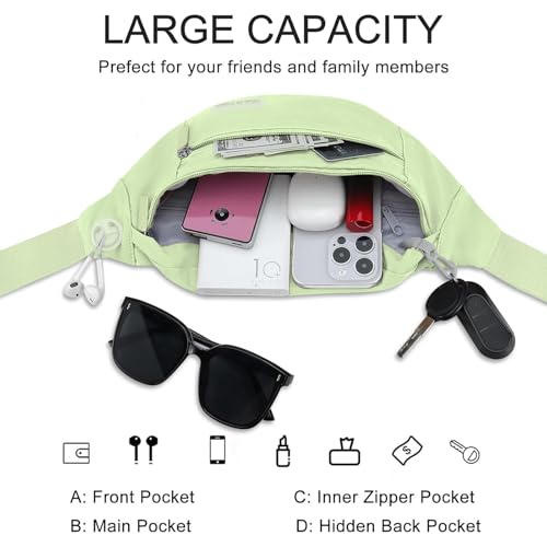 Image of MAXTOP Fanny Pack for Women Men Fashion Crossbody Bag Belt Bag with Adjustable Strap Travel Essentials Gifts for Sports Festival Workout Traveling Running Casual