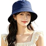[Alicret] 帽子 レディース uvカット バケットハットレディース 日焼け防止 つば広 日除け あご紐付き 折りたたみ 綿100％ 携帯便利 アウトドア 紫外線対策 自転車 散歩 旅行 通気 通勤 夏