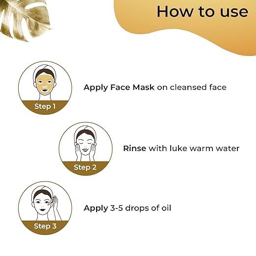 Miniatura 4 de Kit facial de oro de 24 quilates  Acabado de piel de vidrio húmedo  Kit facial para aspecto radiante  Paquete de máscara facial de oro de 24