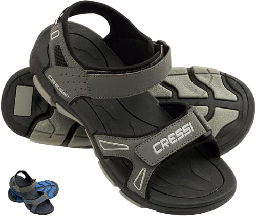 Cressi Sandali Sport Acquatici, Nero/Grigio, 41