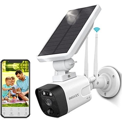 Wireless 2K Solar Security Camera, 3.0MP WiFi Rechargeable Battery Camera with Two-Way Audio, PIR AI Detection Security Camera for Home, Waterproof, Night Vision Cover