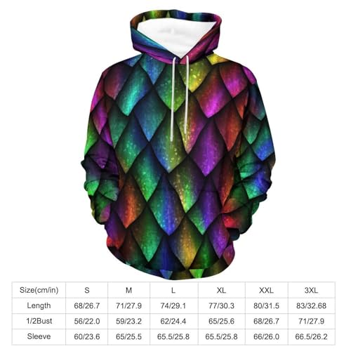 Sweats à capuche manche longue pull imprimé arc-en-ciel taille 3XL unisexe