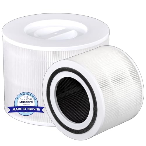 (2 piezas) Core 300S Filtro de repuesto compatible con purificador de aire LEVOIT Core 300 y Core 300S, filtro H13 True Hepa, filtros de carbón activado 3 en 1, en comparación con # Core 300 RF