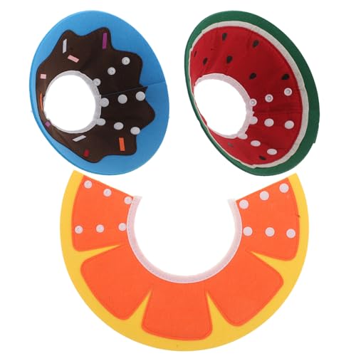 FUTUREORYY 3 Collares Protectores para Perros Collares Isabelinos para Mascotas Protector De Cuello para Perros Collar Cónico De Recuperación para Mascotas Collar Cónico para Gatos