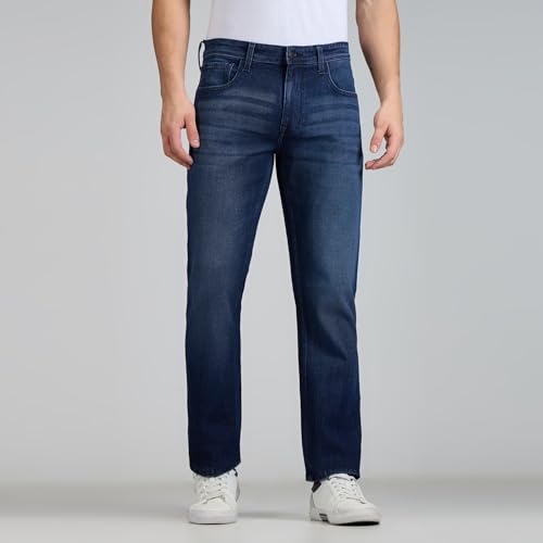 Image of Pepe Jeans Men's Jeans | Straight Fit | Mid Rise | Stretchable