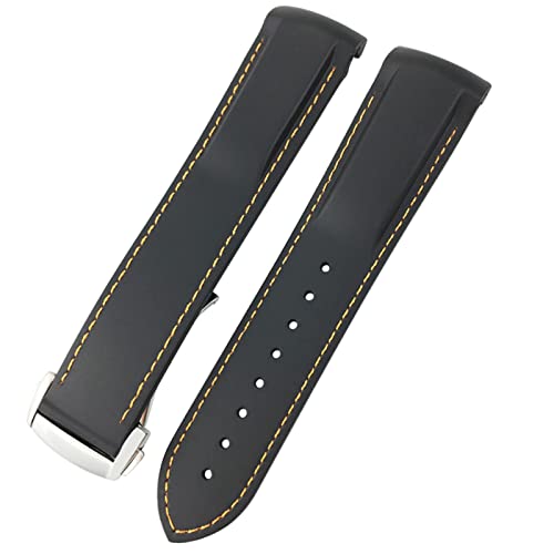 Bracelet de montre en caoutchouc premium pour Omega Seamaster et Speedmaster