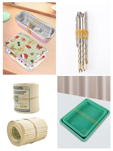 Image of 120Pcs 3.8 inchL x 0.12 inchW Thick Rubber Bands, Office Supplies Elastic Band