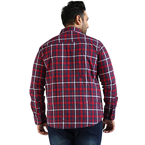 Image of CAHOOT Instafab Plus Men's Button Up Regular Fit Shirt for Casual Wear | Modern Clothing Shirt Crafted with Regular Sleeve, Comfort Fit & High-Performance for Everyday Wear