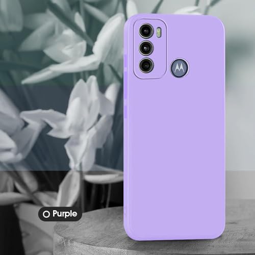 Image of Back Cover for Motorola Moto G60 4G / G40 Fusion 4G | Full Camera Protection | Premium Liquid Silicon Case | Flexible Bumper Case for Motorola Moto G60 4G / G40 Fusion 4G (Purple)