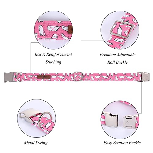 Lionet Paws Dog Collar with Bowtie, Halloween Bowtie for Dogs and Cats Adjustable Comfortable Dog Collar Girl, S, Neck 25-40cm - Image 2