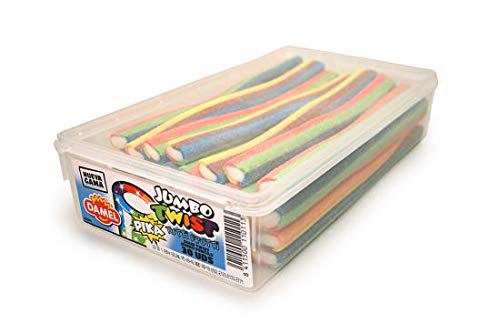 Damel Jumbo Sour Twist Rainbow Sticks - 30 pièces