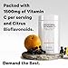 Codeage Liposomal Vitamin C 1500mg with Zinc, Elderberry, Citrus Bioflavonoids Grapefruit, Lemon, Orange Powder, Quercetin & Rose Hips Fruit – Vegan Supplement - Non-GMO, Vegan Pills, 180 Capsules