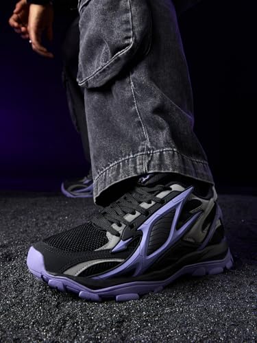 Image of The Souled Store Official Black Panther: Wakanda Forever Mens and Boys Regular fit Graphic Printed Multicolored Men Low Top Sneakers