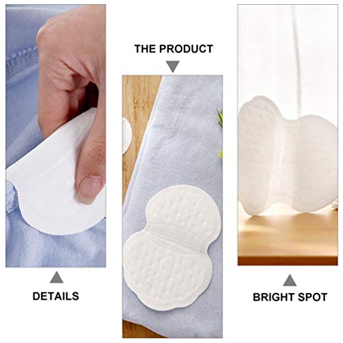 Healifty 20 folhas de almofadas de axila para suor de axila sem suor Proteção de axila Protetores de