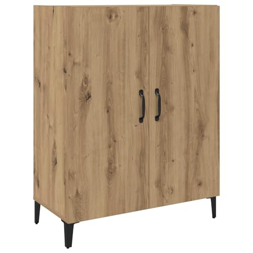 Aparador de roble Artisan para comedor moderno, mueble vertical de 180 cm para organizar el salón 8