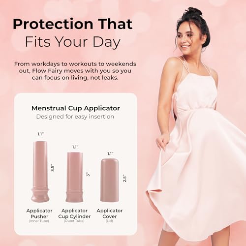 Coupe menstruelle réutilisable avec applicateur facile en silicone médical