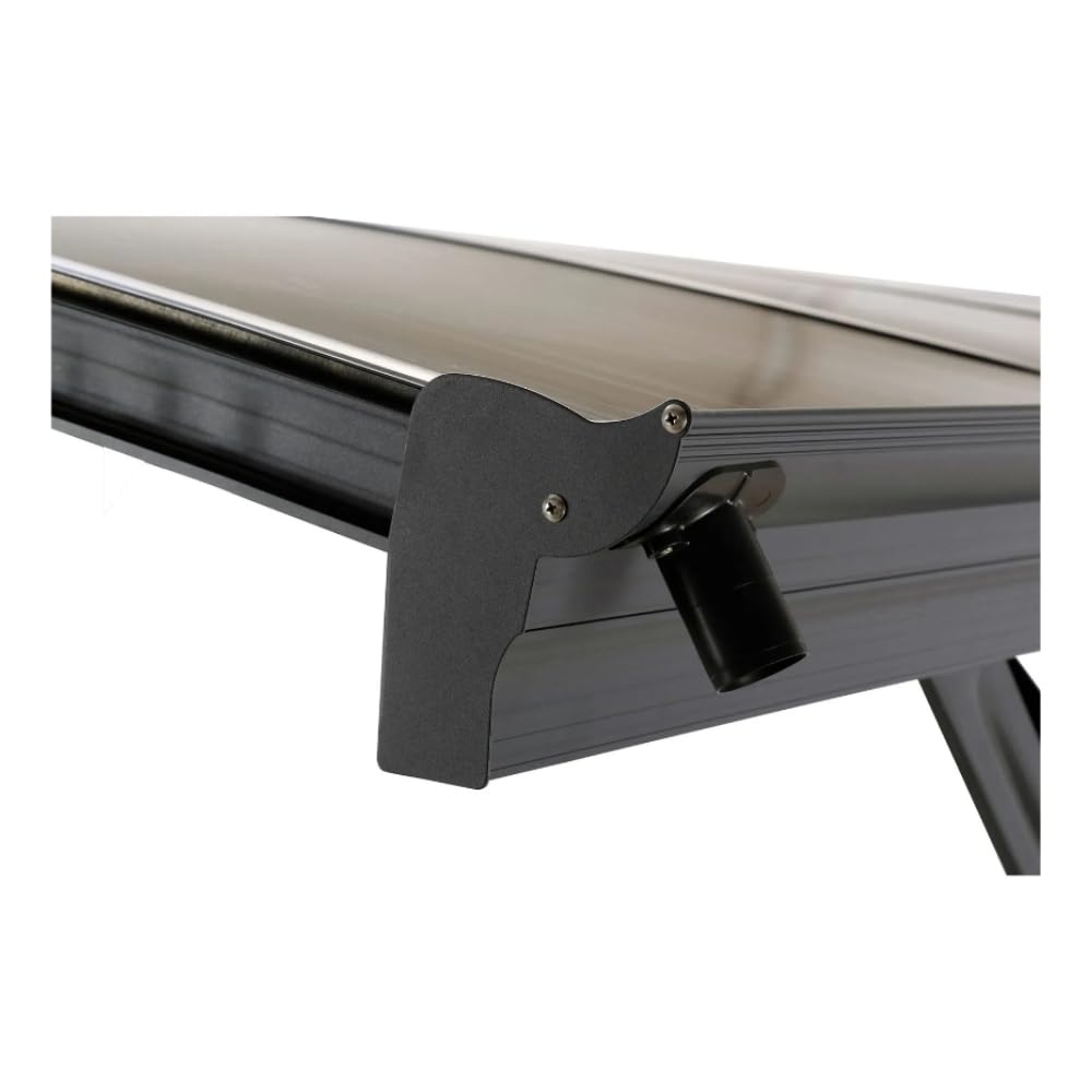 HORI Carport Aluminium/Anthrazit, witterungsbeständiger Auto Unterstand, Moderne Garagenüberdachung für den Außenbereich, Stabiler Garagenunterstand mit 5030 x 3050 x 2320, Bogendach