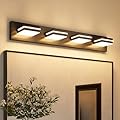 VOLISUN Modern Bathroom Vanity Light Fixtures (4-Light, 30-Inch), 5CCT Dimmable Bathroom Lighting Fixtures Over Mirror, 360°Rotatable Head, Black LED Vanity Lights for Bathroom-ETL Certificated