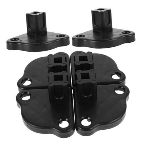 Soporte de base para toldo de 6 piezas y tiendas de campaña en plástico negro resistente