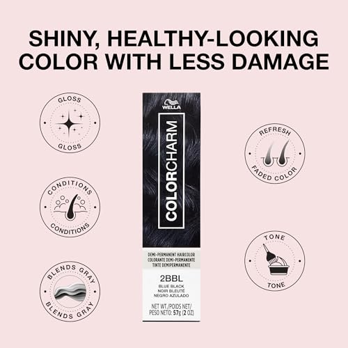 Image of COLORCHARM Demi Permanent Hair Color - Gloss, Refresh & Tone - 2 Fl Oz | Shea Butter | Free of ammonia, gluten, parabens, and animal-derived ingredients.