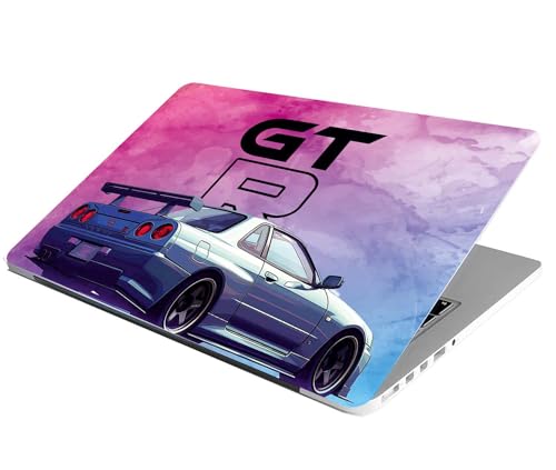 Image of Full Laptop Skin Stickers HD Quality Sticker for Laptops Upto 15.6 inch (Dustproof|Waterproof|Scratchproof|Reusable) - AY GTR Racing FL1